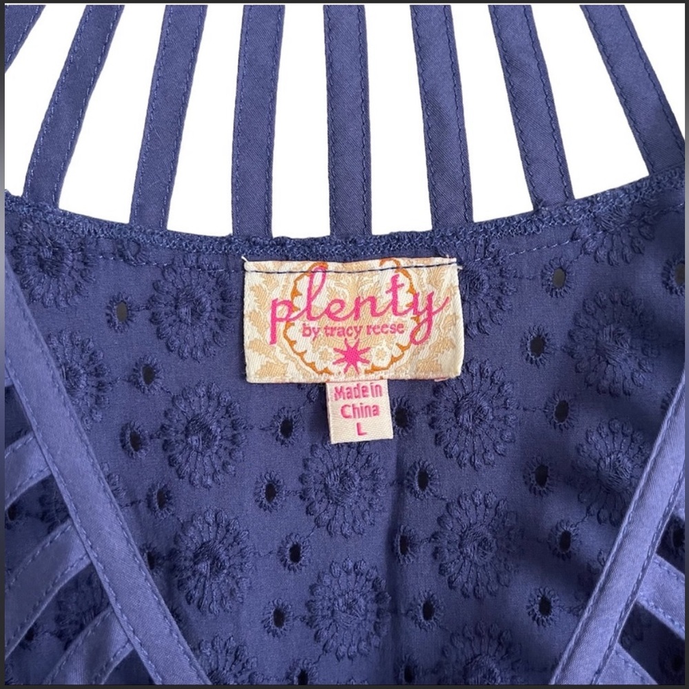 ANTHROPOLOGIE Plenty by Tracy Reese Women's Fit and Flare Eyelet Lace Dress - Picture 2 of 9